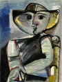 Character Woman Sitting 1971 cubism Pablo Picasso